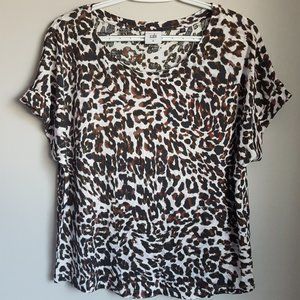 Cabi Top Leopard Print Size Medium